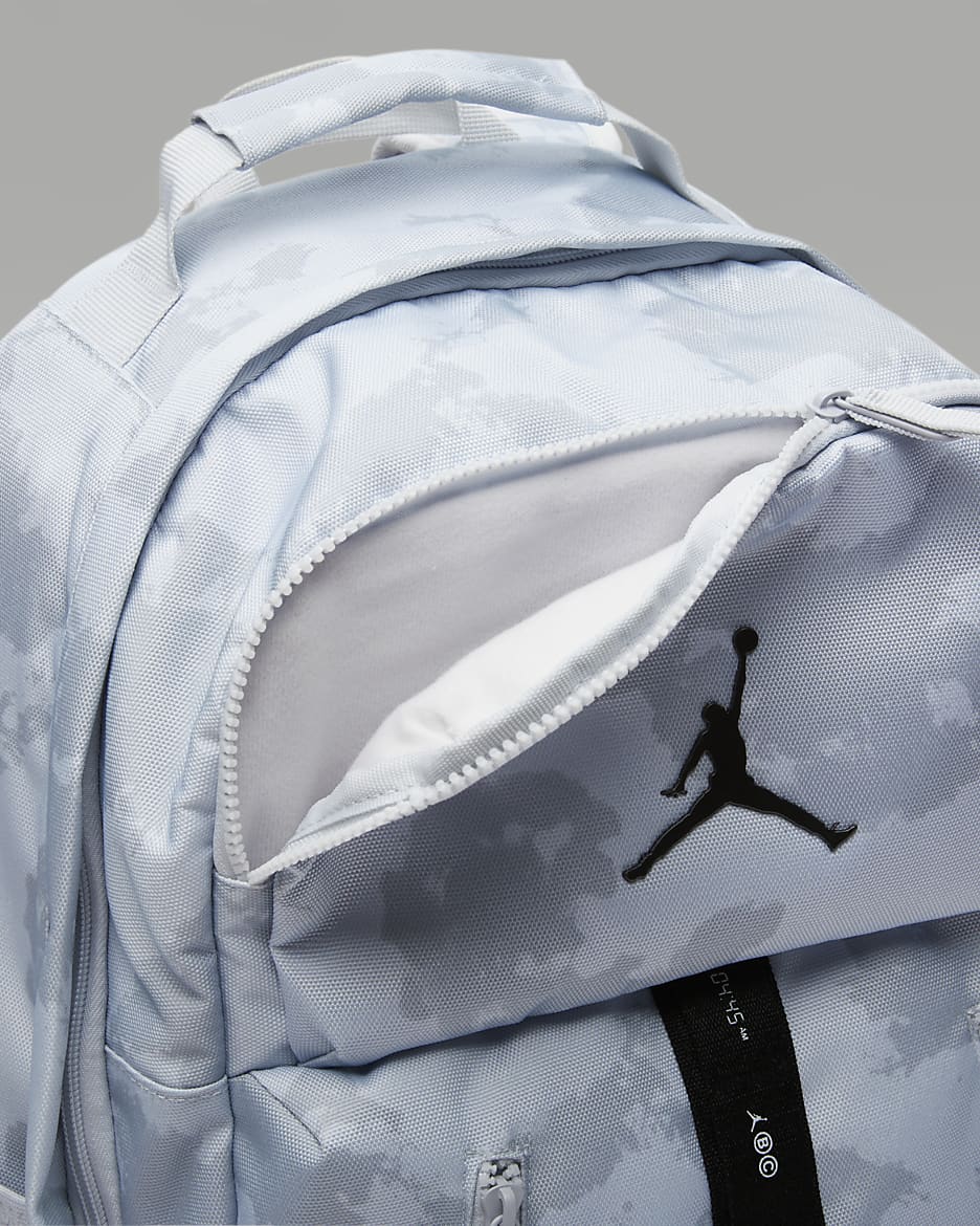 Silver jordan backpack sales